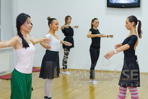 Кристина Шишпор и студия балета Кристины Шишпор. Первое занятие в RELEASE DANCE COMPLEX.